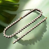 Heart Rhinestone Tennis Chain Necklace & Bracelet Set