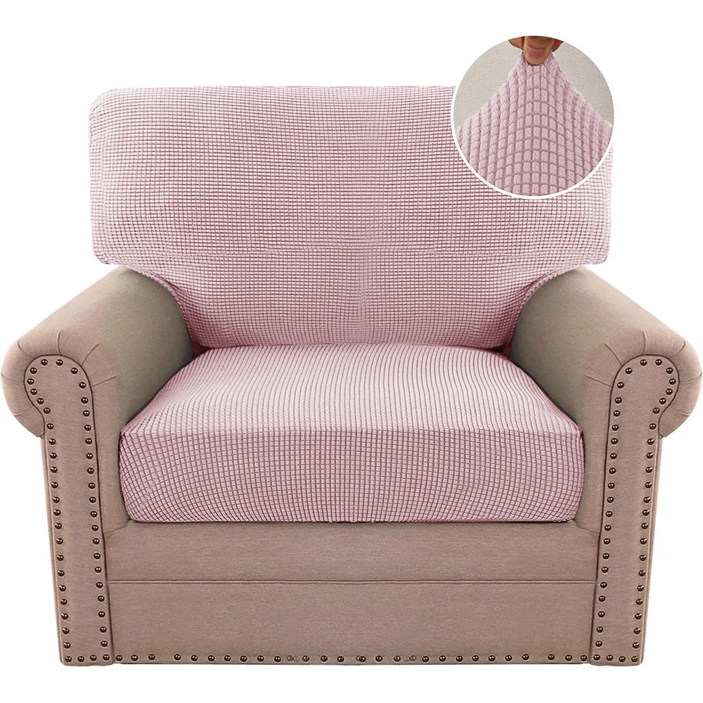 Stretchable Jacquard Sofa Cushion Covers with Anti-Slip Base