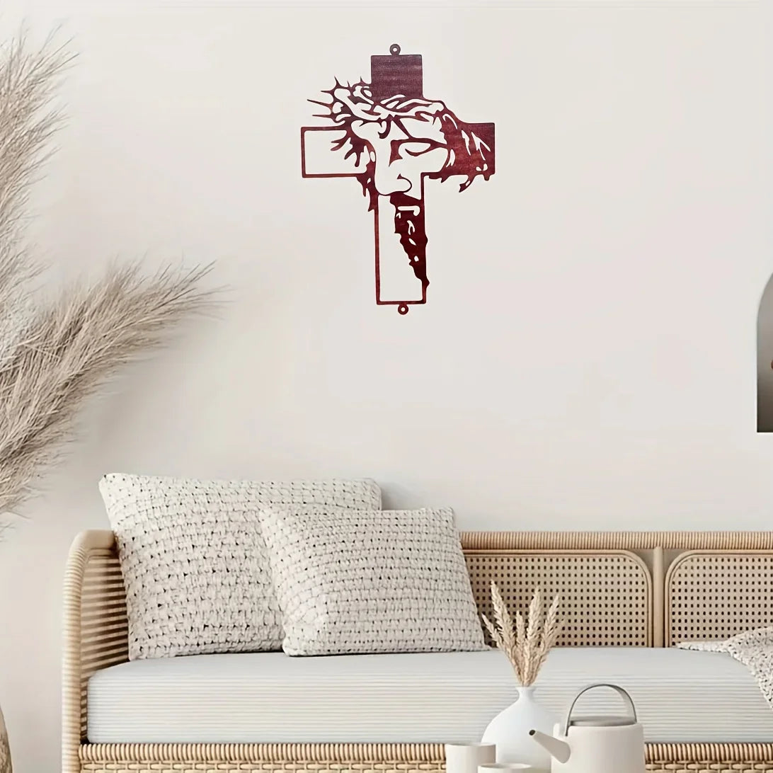 Elegant Metal Cross Wall Art for Home and Office