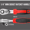 Compact 2-in-1 Ratchet Wrench with Socket and Bit Drives