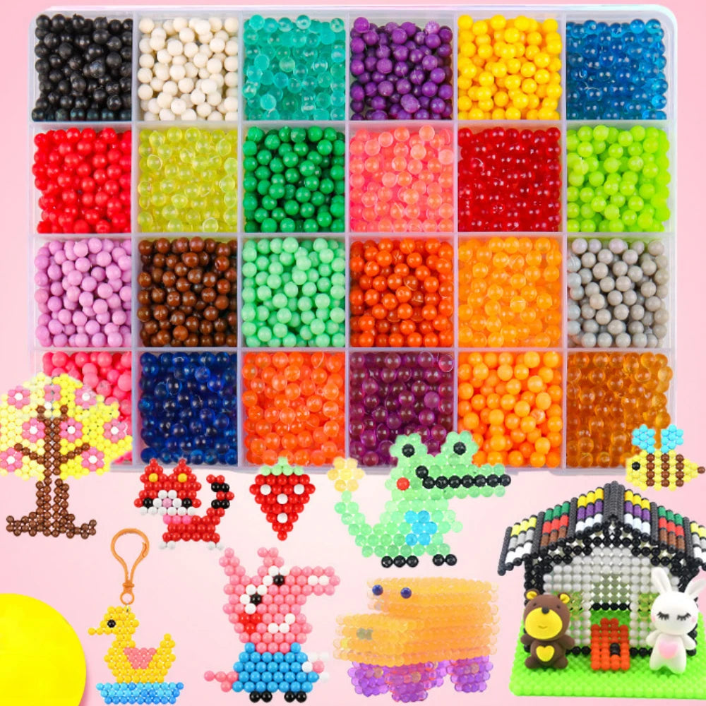 Magic Water Spray Beads Craft Kit – 1000 Colorful Beads for DIY Art Projects