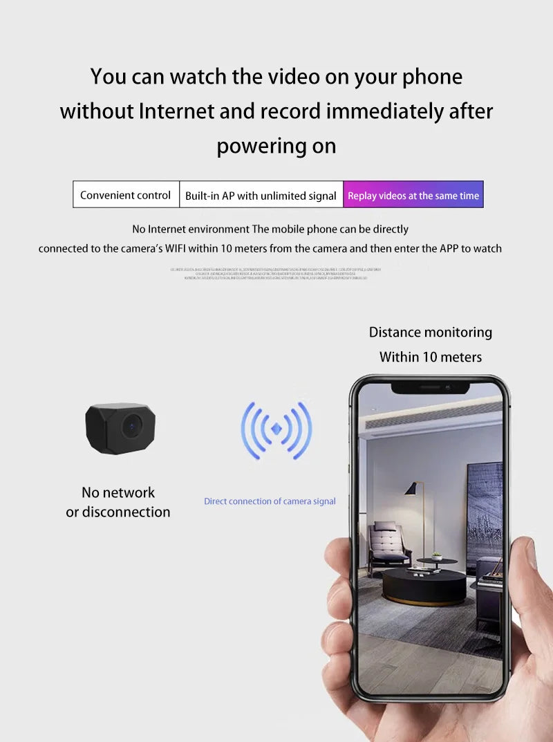 Compact 4K WiFi Indoor Security Camera