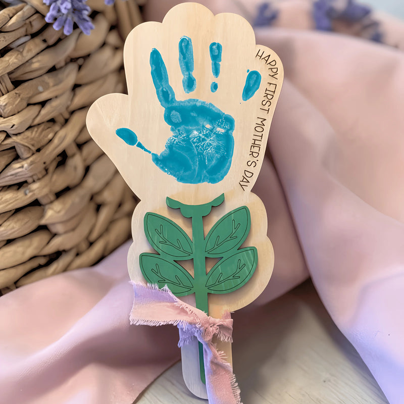 Wooden Handprint Keepsake Plaque Kit