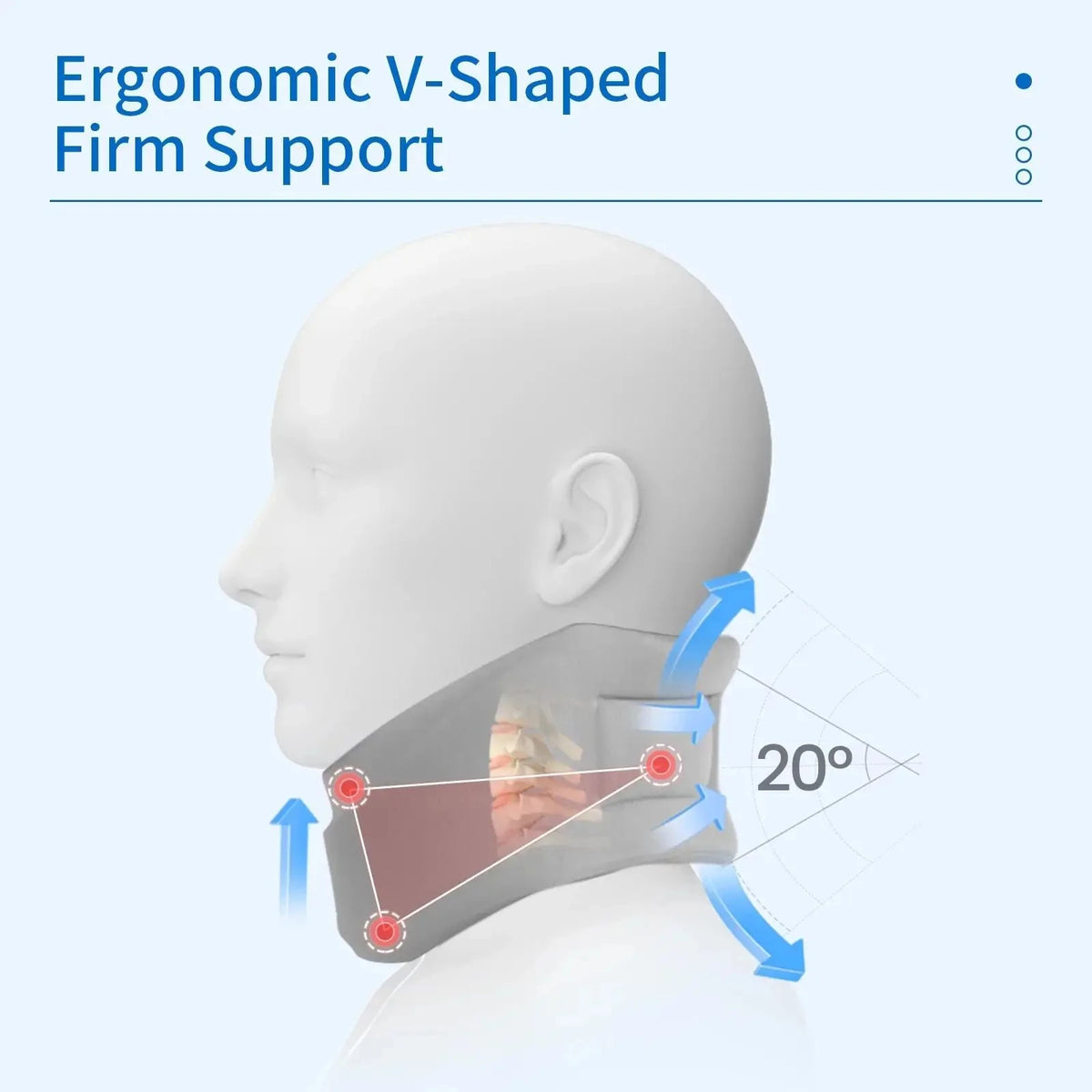 Adjustable Cervical Neck Support Brace for Sleep and Relaxation