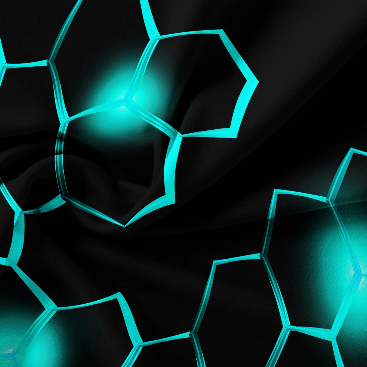 Geometric 3D Hexagonal Honeycomb Duvet Cover Set