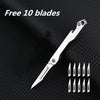 Compact Folding Utility Knife with Replaceable Blades