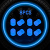 Glow-in-the-Dark Valve Caps for Car, Motorcycle & Bicycle Wheels (Set of 20)