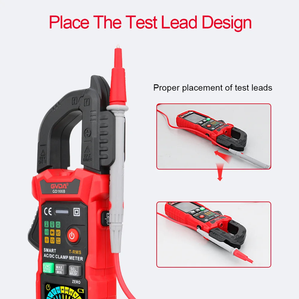 Professional Auto-Ranging Clamp Meter with True RMS and NCV