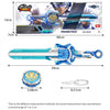 Infinity Nado Spirit Wind Panda Metal Spinning Top Set with Sword Launcher
