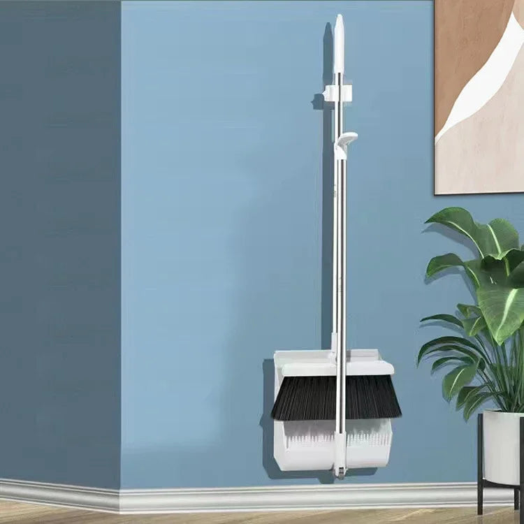 Long-Handle Broom and Dustpan Set