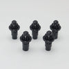 A set of five black replacement drivers for Takara Tomy Battling Top.