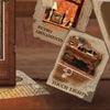 A set of DIY book nook inserts featuring retro ornaments, touch lights, and a swing door for miniature scenes.