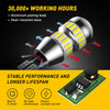 T15/912/921 LED Reverse Light Bulbs – 6000K White, Canbus Error-Free (2 Pack)