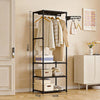 Space-Saving Multi-Use Coat Rack with Storage Shelf