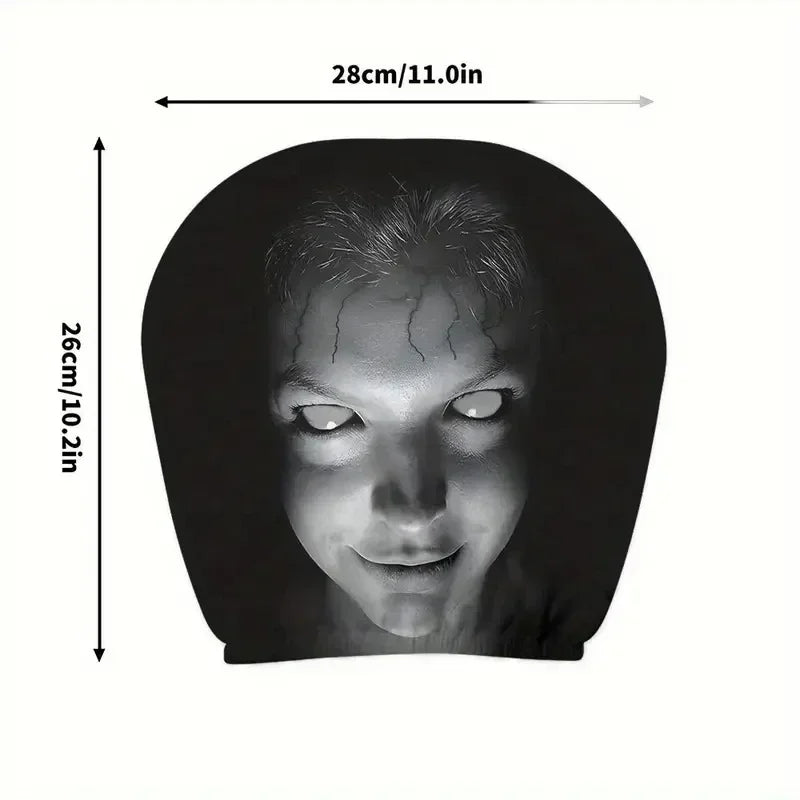 Halloween Horror Print Car Headrest Covers (Pair)