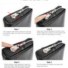 Men's Full-Grain Leather Clutch with Password Lock