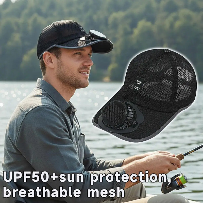 Gorra con Ventilador Solar