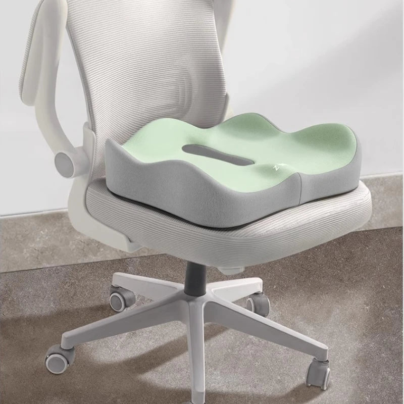 Memory Foam Seat Cushion - Ergonomic Comfort & Washable Cover