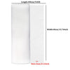 Roll of white plastic wire mesh with 3mm holes, measuring 300cm long and 40cm wide.
