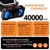 Ventilateur de Camping Portable avec Batterie Externe et Lumière LED