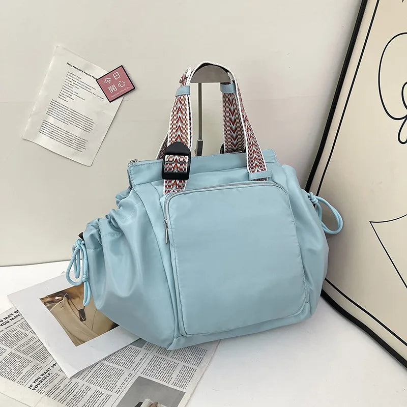 Versatile Nylon Shoulder Bag with Large Capacity