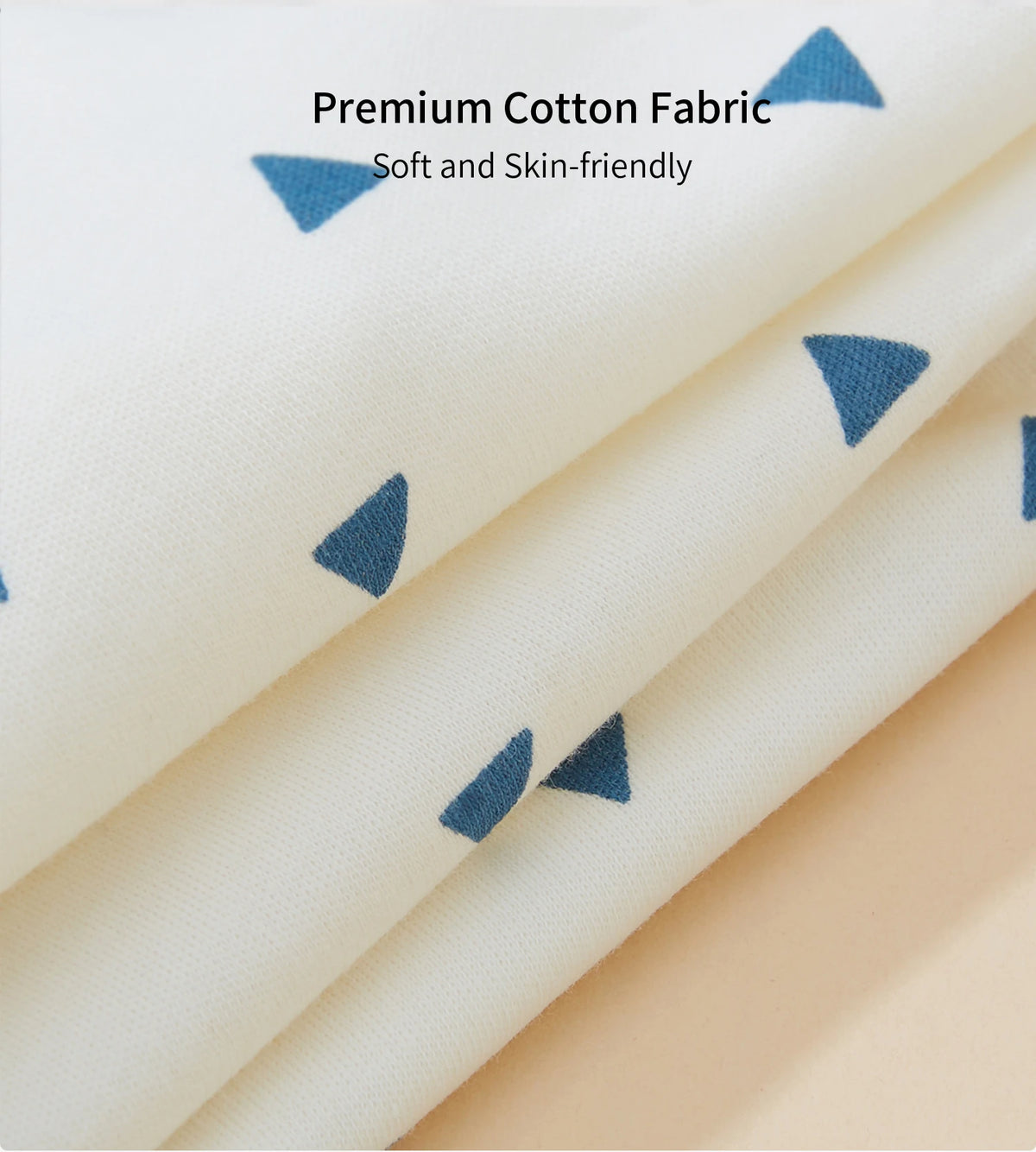 Soft Cotton Breathable Baby Sleep Sack – Sleeveless Summer Wearable Blanket