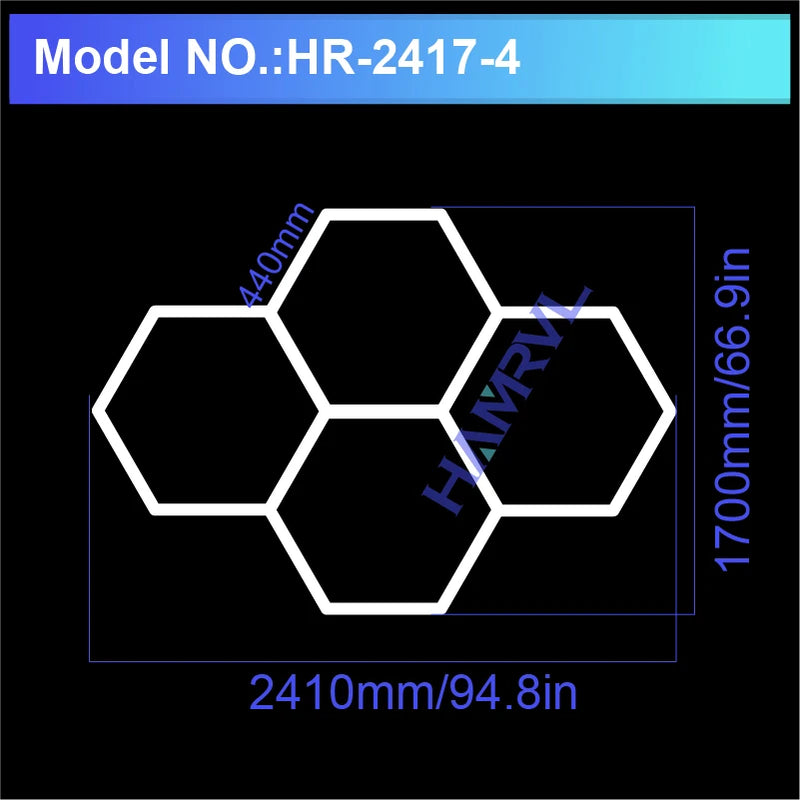 Hexagon LED Ceiling Light Panel