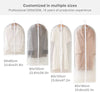 Washable Garment Storage Bags with Clear Window – Dustproof Hanging Covers for Dresses, Suits & Coats