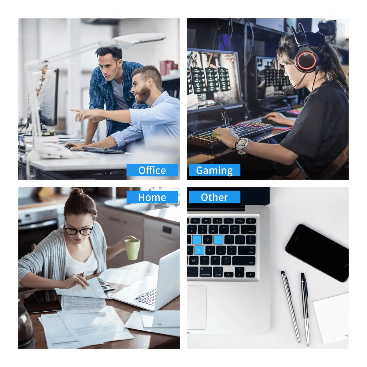 Classic Black Non-Slip Rubber Mouse Pad