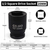 Heavy-Duty Square Drive Impact Socket Adapter Set