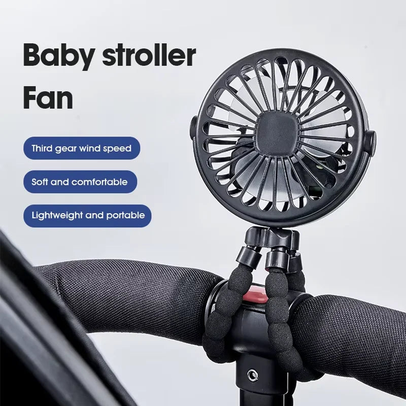 Flexible Tripod Desk Fan with Adjustable Legs
