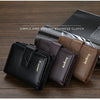Vintage PU Leather Zipper Wallet for Men