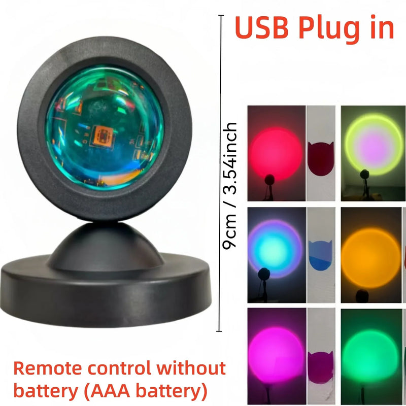 Sunset Projection Night Light with Remote