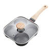 4-Hole Nonstick Omelet Pan with Lid