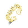 Gold-Plated Geometric Zircon Toe Ring