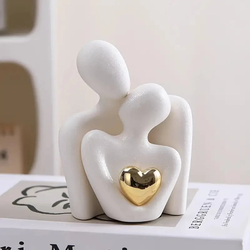 Romantic Embrace Couple Statue