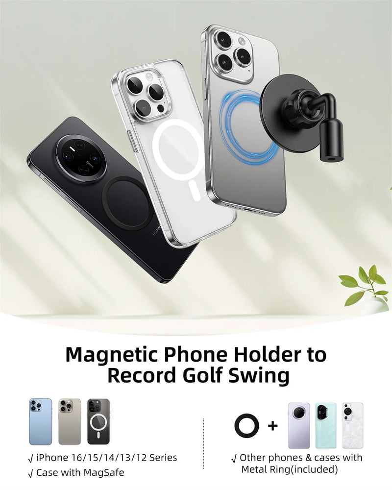 Magnetic Golf Tripod & Phone Holder