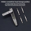 Titanium Alloy Mini Screwdriver with Magnetic Double-Ended Bits