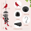 Hand-Painted Hummingbird Metal Wind Chime for Garden & Patio