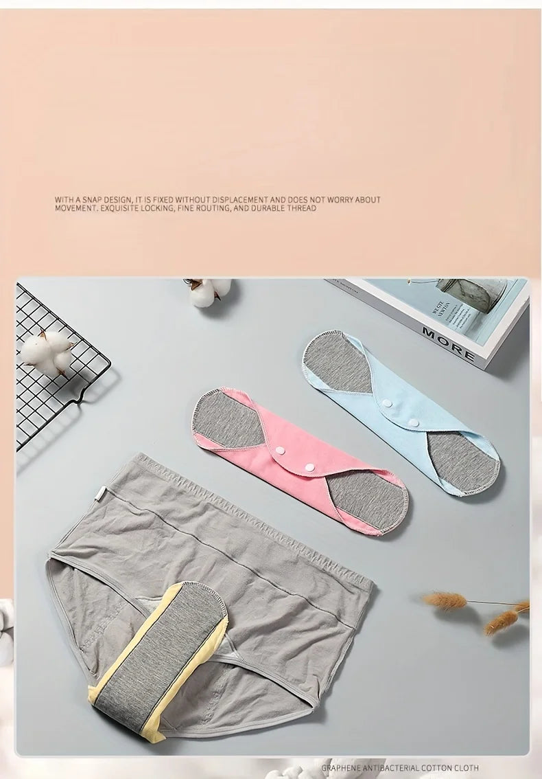 Reusable Leak-Proof Incontinence Pads with Graphene Aseptic Protection