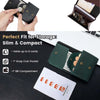 Slim Genuine Leather Bifold Wallet with Coin Pocket