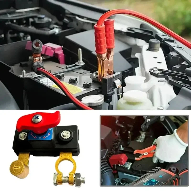 Heavy-Duty Battery Disconnect Switch with Tool-Free Knob