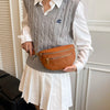 Leather Waist Bag with Adjustable Strap – Women's Crossbody Fanny Pack