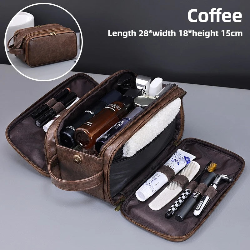 Waterproof Hanging Toiletry Bag with Multiple Compartments