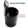 Portable Car Ashtray with LED Light & Trash Compartment