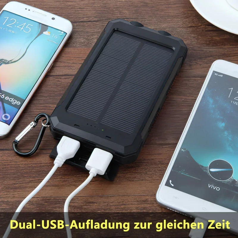 Banco de Energía Solar 20.000 mAh con Linterna