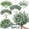 Artificial Eucalyptus & Floral Bouquet Mix for Home and Events