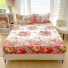 Botanical Floral Fitted Sheet – Soft Polyester Bedding for Everyday Comfort