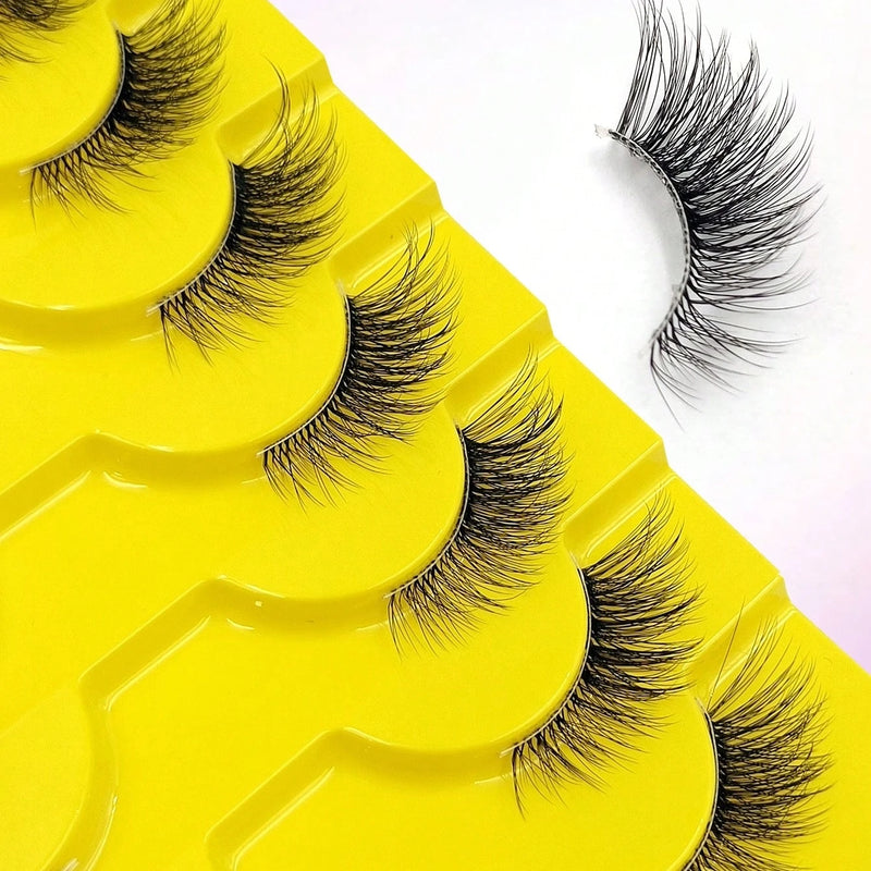10er-Pack Wispy Cat-Eye-Kunstwimpern