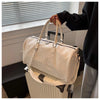 Crocodile Grain Large Capacity Travel Duffle Bag